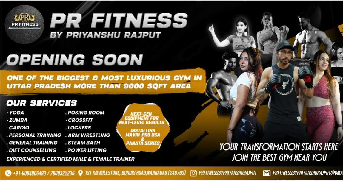 PR Fitness gym — Your Transformation Starts Here